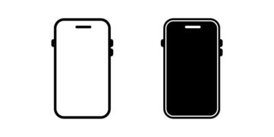 phone1 Icon set .Symbol isolated white background. illustration. color editable. vector