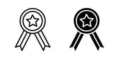 Attestation emblem Icon set. Symbol isolated white background. illustration. color editable. vector
