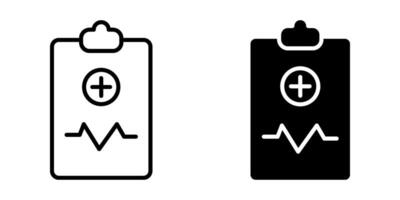 Medical Report Icon set. Symbol isolated white background. illustration. color editable. vector