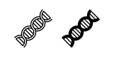Dna Icon set. Symbol isolated white background. illustration. color editable. vector