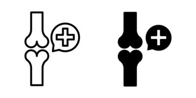 Bones2 Icon set. Symbol isolated white background. illustration. color editable. vector