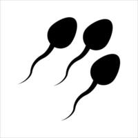 Sperm4 icon in line style design for website, app, UI, isolated on white background. Editable stroke. vector