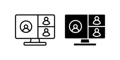 Digital communication1 Icon set. Symbol isolated white background. illustration. color editable. vector