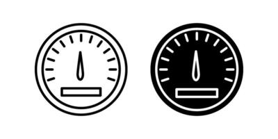 SpeedometerSpeedometer Icon set. Symbol isolated white background. illustration. color editable. vector