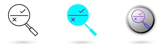icon of Quantum Error Correction and technological innovation. Various styles such as outline, solid, and glossy effects, ideal for AI startups, science research, and quantum computing development. vector