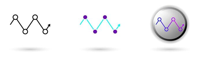Modern icon of Quantum Speedup and technological innovation. Various styles such as outline, solid, and glossy effects, ideal for AI startups, science research, and quantum computing development. vector