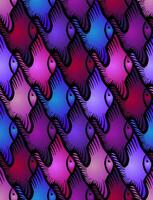 Seamless Escher Style Tessellation Pattern with Colourful Fish vector