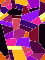 Vibrant Geometric Crystal Color Blocking Seamless Pattern vector