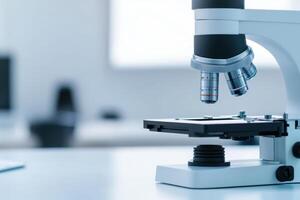 Microscope in the lab, A precision instrument for scientific discovery and detailed examination photo