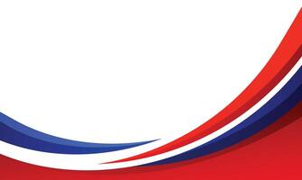 Abstract red and blue curved lines modern background vector