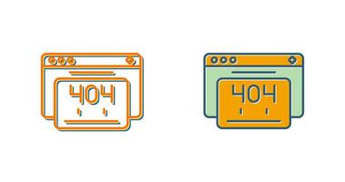 404 Error Vector Icon