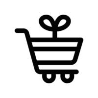 shopping cart line icon. vector icon for your website, mobile, presentation, and logo design.