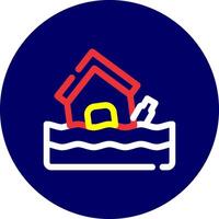 Flood Creative Icon Design vector