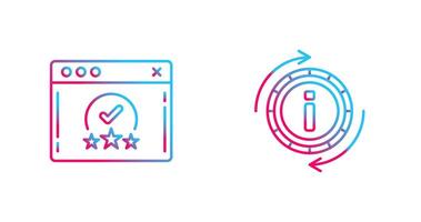 rating and refresh  Icon vector