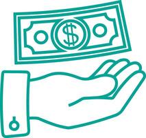 Money exchange payment icon symbol vector image. Illustration of the dollar currency coin graphic design image