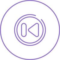 Previous Track Button Vector Icon