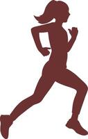 Running Woman fast vector