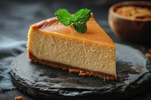 ultimate creamy cheesecake professional advertising food photography photo