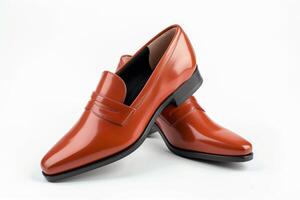 Stylish Shoes Isolated on White Background photo
