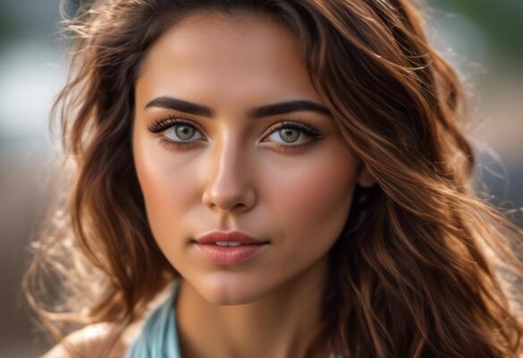 A Portrait Of Breathtakingly Gorgeous, Exotic, Beautiful Woman.