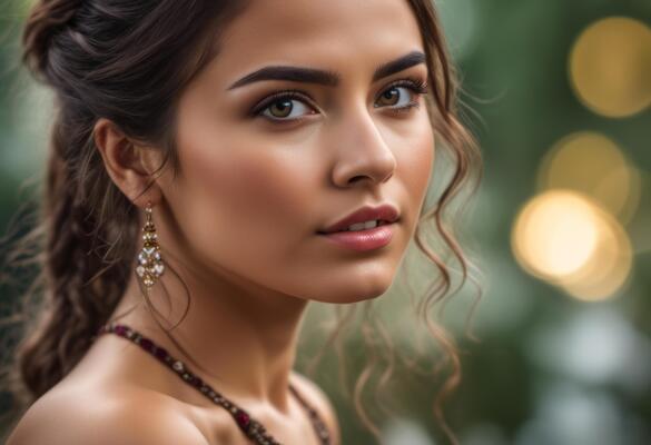 A Portrait Of Breathtakingly Gorgeous, Exotic, Beautiful Woman.