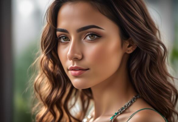 A Portrait Of Breathtakingly Gorgeous, Exotic, Beautiful Woman.