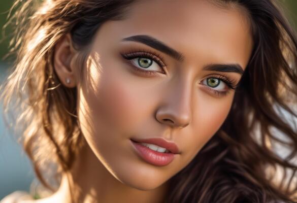A Portrait Of Breathtakingly Gorgeous, Exotic, Beautiful Woman.