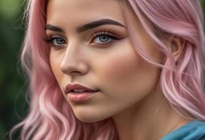 A Portrait Of Breathtakingly Gorgeous, Exotic, Beautiful Woman. photo