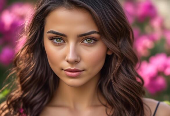 A Portrait Of Breathtakingly Gorgeous, Exotic, Beautiful Woman.