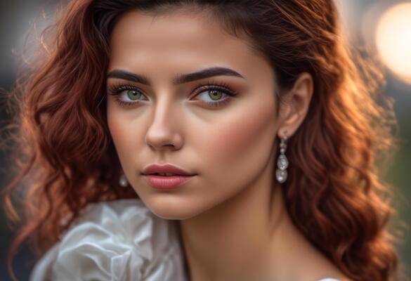 A Portrait Of Breathtakingly Gorgeous, Exotic, Beautiful Woman.