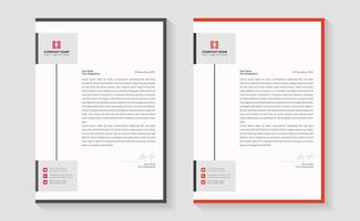 Modern clean business style letterhead bundle your corporate project design. Set to print. modern business letterhead in abstract design. Elegant template design in minimalist vector