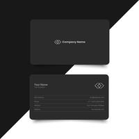 Simple minimal clean business card Layout vector