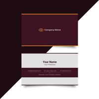 Simple clean business card Layout for business vector