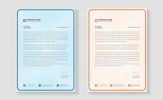 Modern Creative and Clean business style letterhead bundle of your corporate project design. Set to print. modern business letterhead in abstract design. Elegant template design in minimalist vector