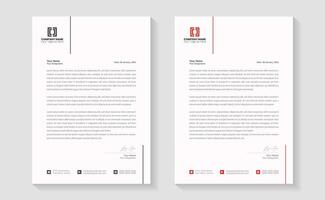 Modern clean business style letterhead bundle of your corporate project design. Set to print. modern business letterhead in abstract design. Elegant template design in minimalist vector