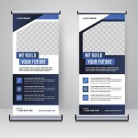 Corporate rollup or X banner design template vector