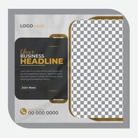 Creative and exclusive business social media post design for your business, with creative background vector