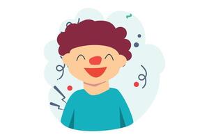 April Fools Flat Illustration Design vector