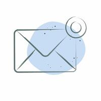 Icon Notification. related to Remote Working symbol. Color Spot Style. simple design illustration vector