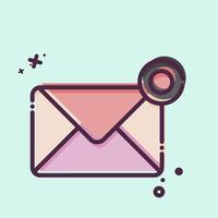 Icon Notification. related to Remote Working symbol. MBE style. simple design illustration vector