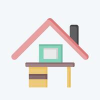 Icon Remote Work. related to Remote Working symbol. flat style. simple design illustration vector