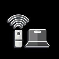 Icon Remote Working Office 2. related to Remote Working symbol. glossy style. simple design illustration vector