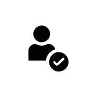 Identity icon set. Solid icon collection. illustration. Simple Set of ID and Verification Related Line Icons. vector