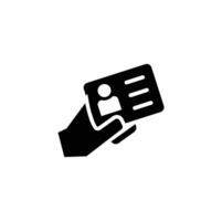 Identity icon set. Solid icon collection. illustration. Simple Set of ID and Verification Related Line Icons. vector
