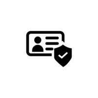 Identity icon set. Solid icon collection. illustration. Simple Set of ID and Verification Related Line Icons. vector