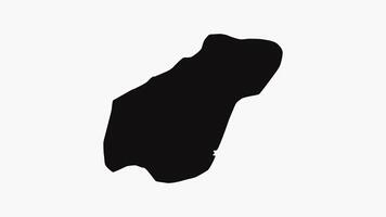 Animation forming a map of Garoua in Cameroon video