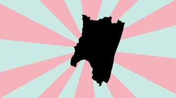 map of Fianarantsoa in madagascar with rotating background video