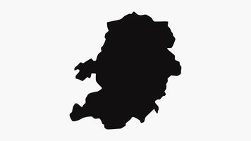 Animation forming a map of Yaounde in Cameroon video