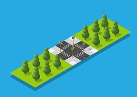 Isometric urban megalopolis top view of the city infrastructure town, street modern, real structure, architecture 3d illustration elements different buildings vector