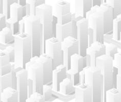 Isometric urban megalopolis top view of the city infrastructure town, street modern, real structure, architecture 3d illustration elements different buildings vector
